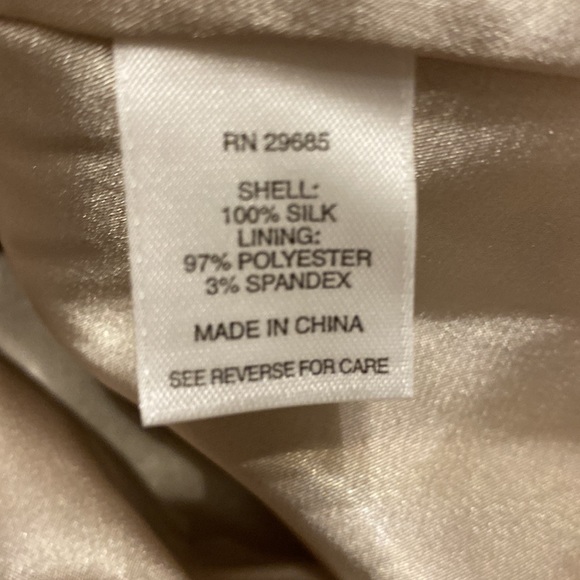 Pendleton 100% silk faux wrap floral dress semi shear shelves size 18 petite - Picture 11 of 11